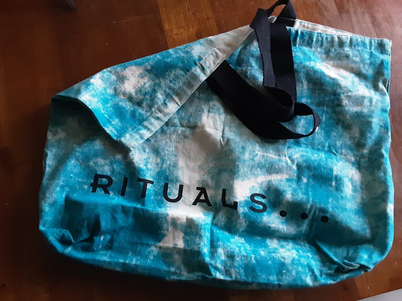 Rituals Tote Bag - Blauw/Wit Shopper, Sieraden, Tassen en Uiterlijk, Ophalen of Verzenden, Zo goed als nieuw, Blauw, Shopper