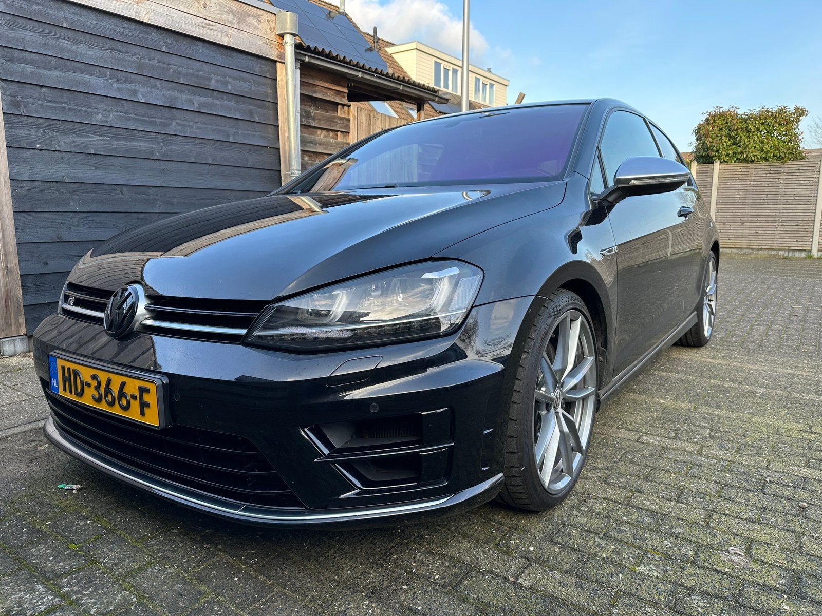 VW Golf 7R 2.0 TSI 221KW 3D 4MOTION 2015 NL (3de eigenaar), Automaat, Zwart, 4 cilinders, 1984 cc