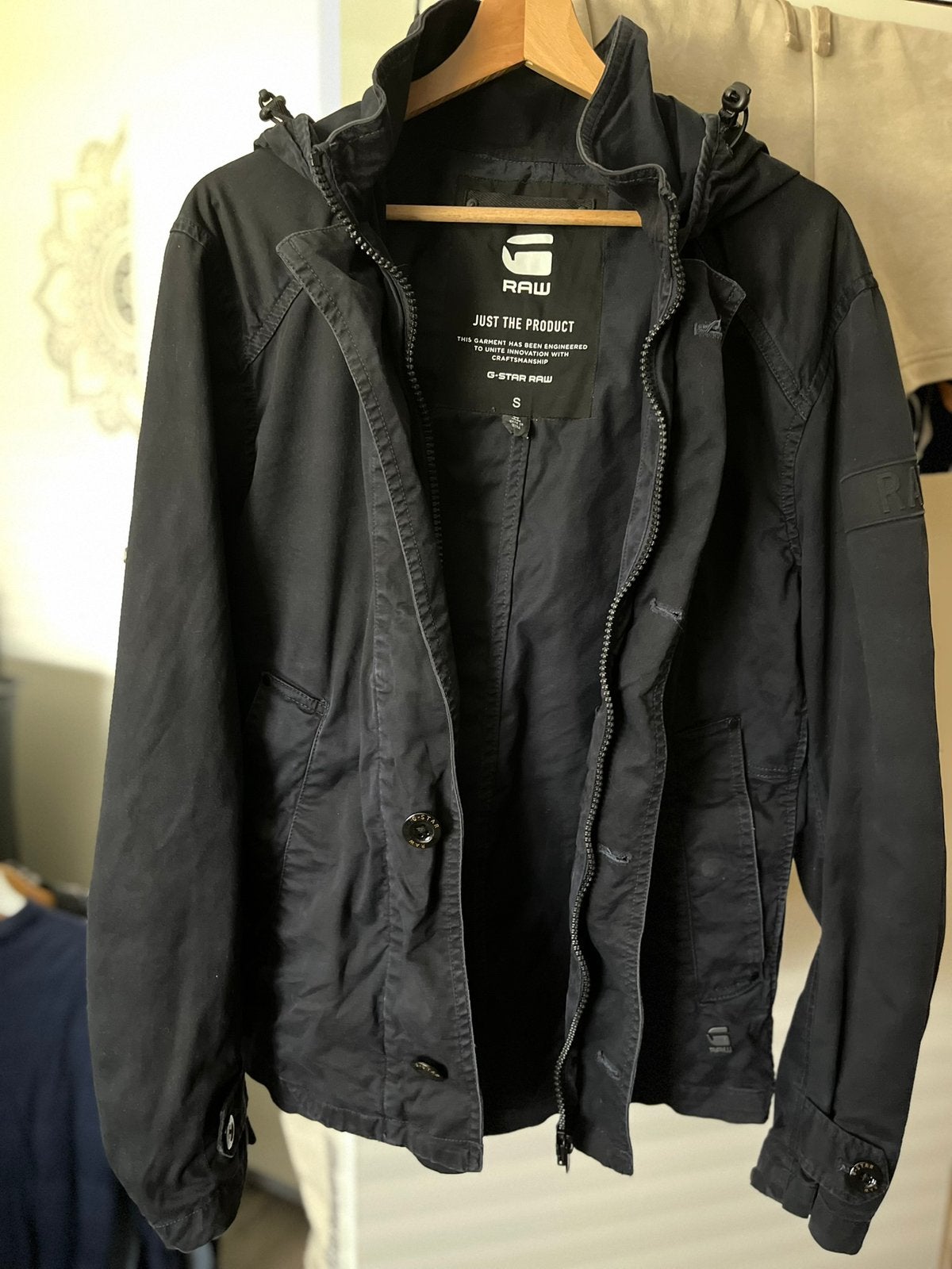G-STAR RAW JAS MAAT S, Ophalen of Verzenden, Gedragen, Maat 36 (S), Zwart