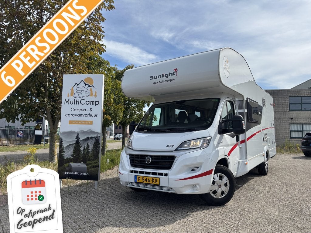 Sunlight A72 - Met dakairco!, Luifel, Chemisch toilet, Ringverwarming, Sunlight GmbH