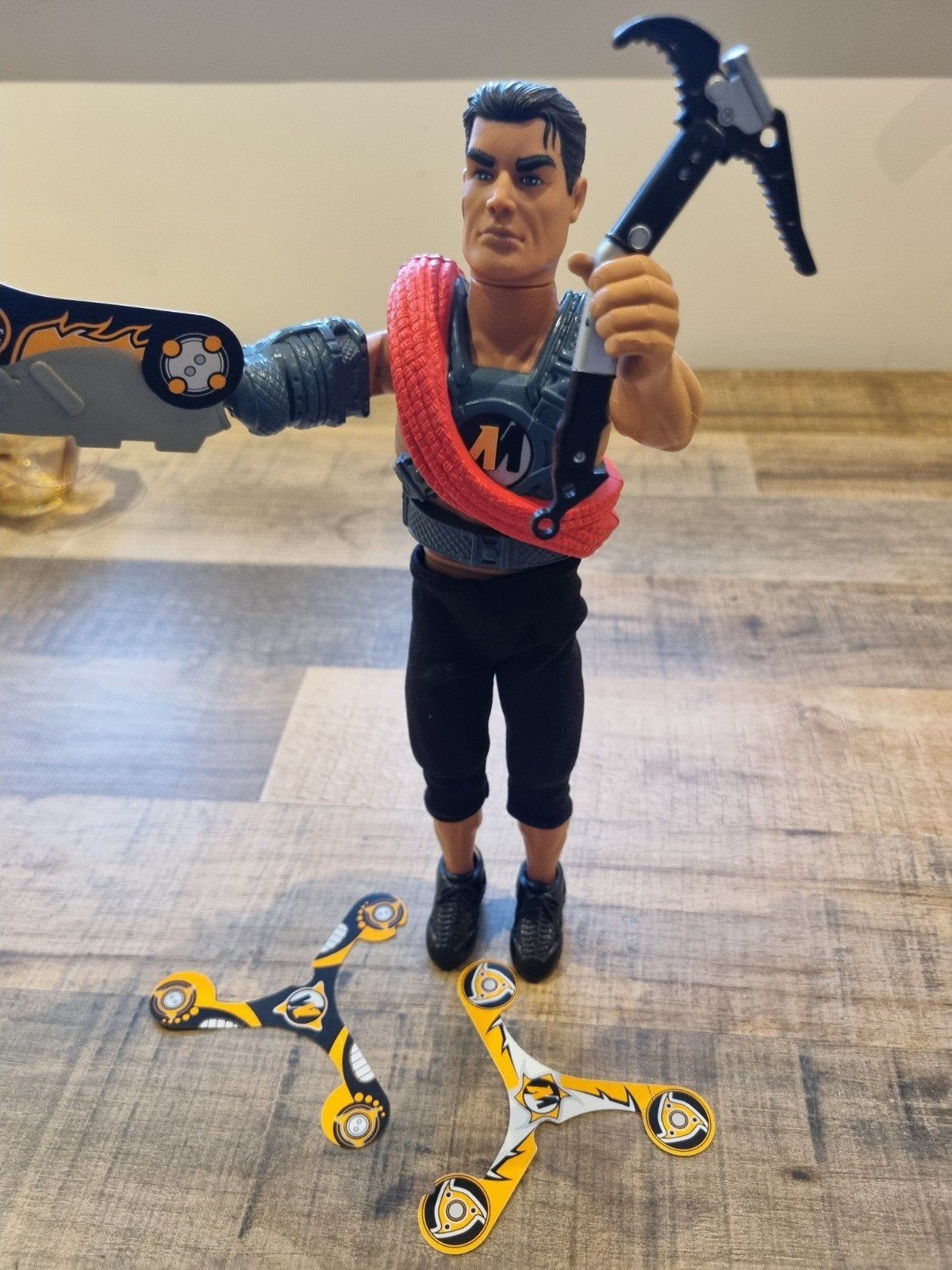 Actionman Max Steel met accessoires, Ophalen of Verzenden, Gebruikt