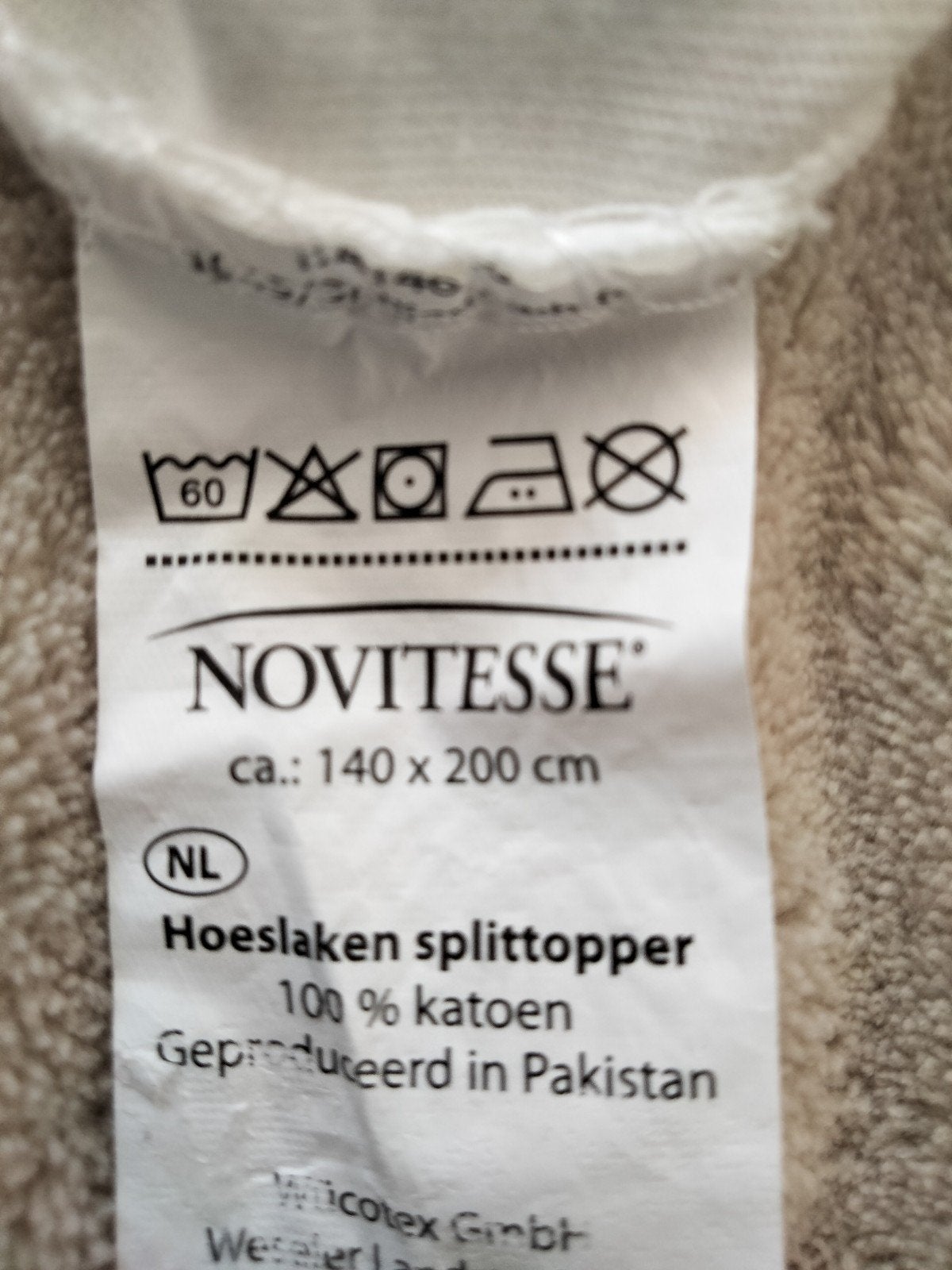 twee nieuwe split topper lakens140 bij 200, Nieuw, Ophalen of Verzenden, Twijfelaar, Wasbaar
