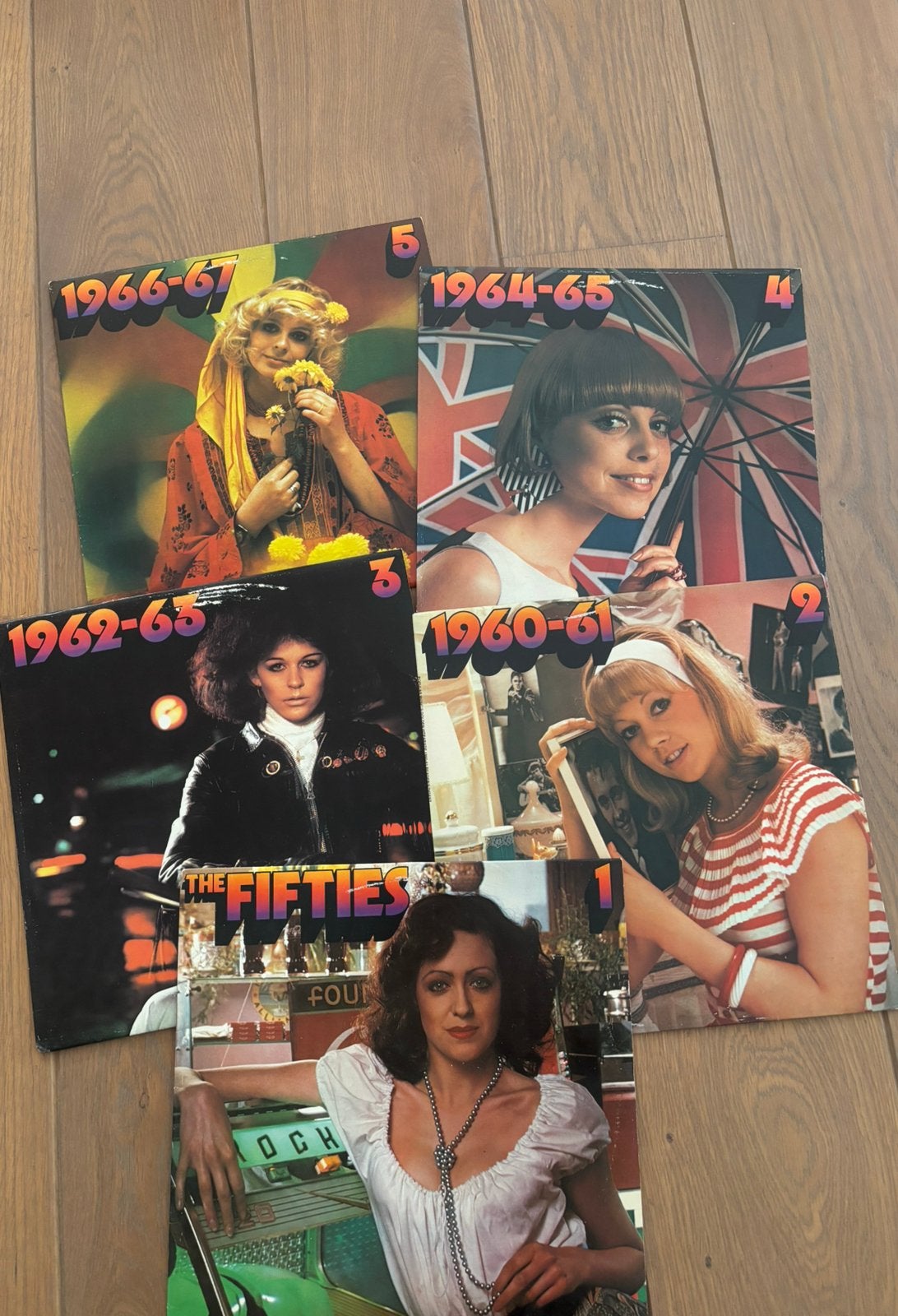Golden hitparade Nr. 1 t/m 5, LP, Gebruikt, Ophalen of Verzenden, Pop