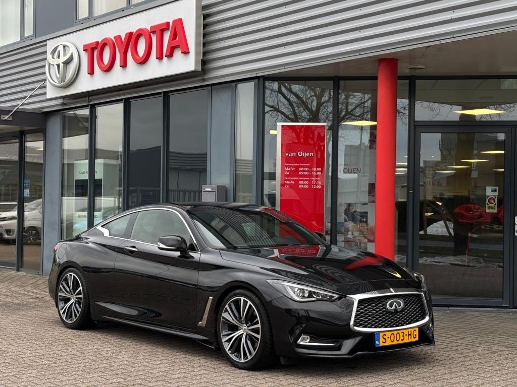 Infiniti Q60 Coupé 2.0t Sport Premium | Automaat | Nav | Le, Auto's, Infiniti, Automaat, 15 km/l, Gebruikt, Zwart