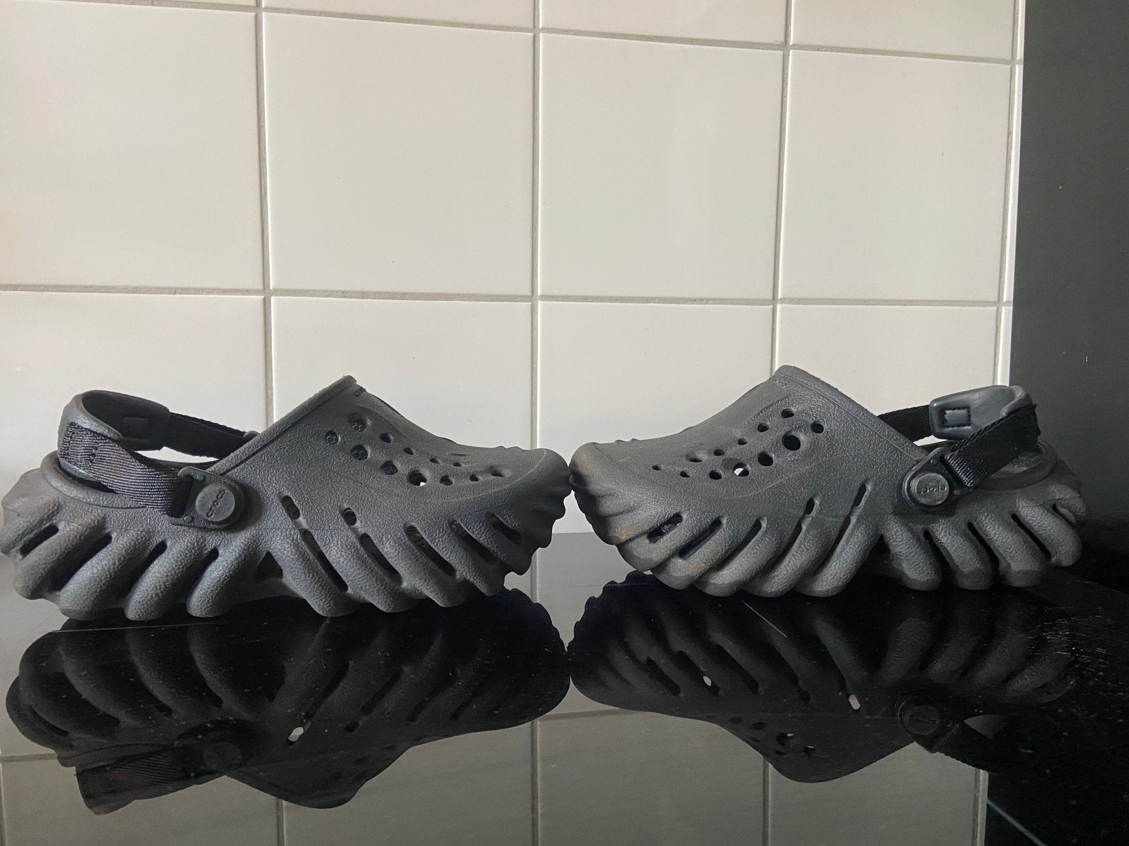 Crocs Echo maat C12 (29/30) Zwart, Ophalen, Zo goed als nieuw, Jongen of Meisje, Overige typen