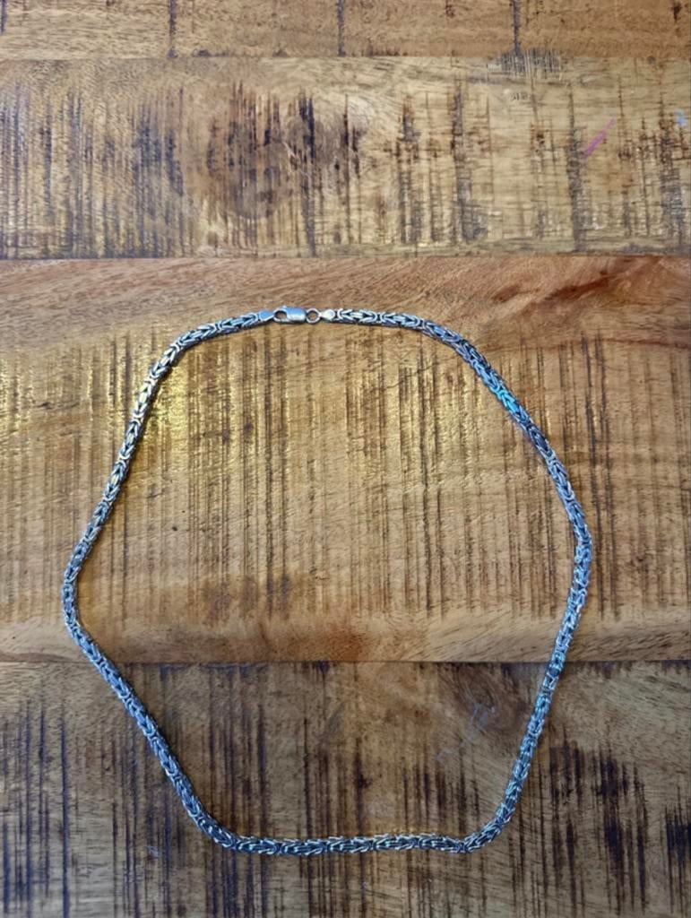 Zilveren Heren Ketting 60cm Koningsschakel., Ophalen of Verzenden, Nieuw, Zilver