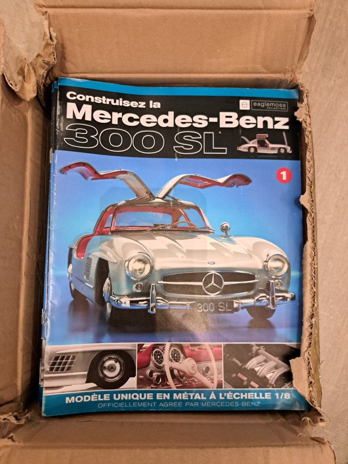 Eaglemoss mercedes 300 sl . 1:8, Ophalen, Zo goed als nieuw, Mercedes