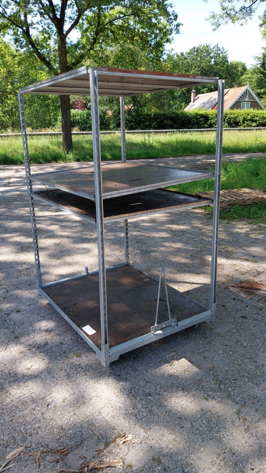 Stevige transportkarren met meerdere legborden, Ophalen, Gebruikt, Transportkar, Onbekend