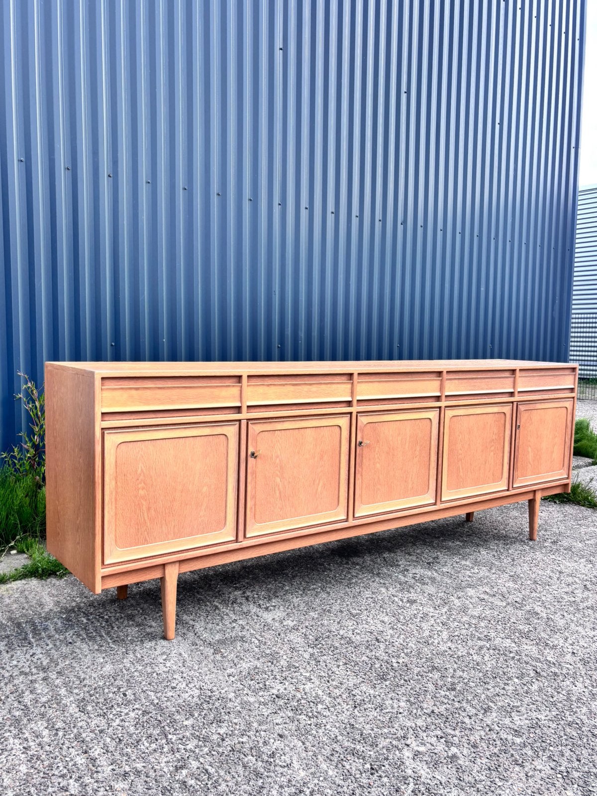 Vintage dressoir lowboard tvmeubel, Ophalen, F, Gebruikt, G