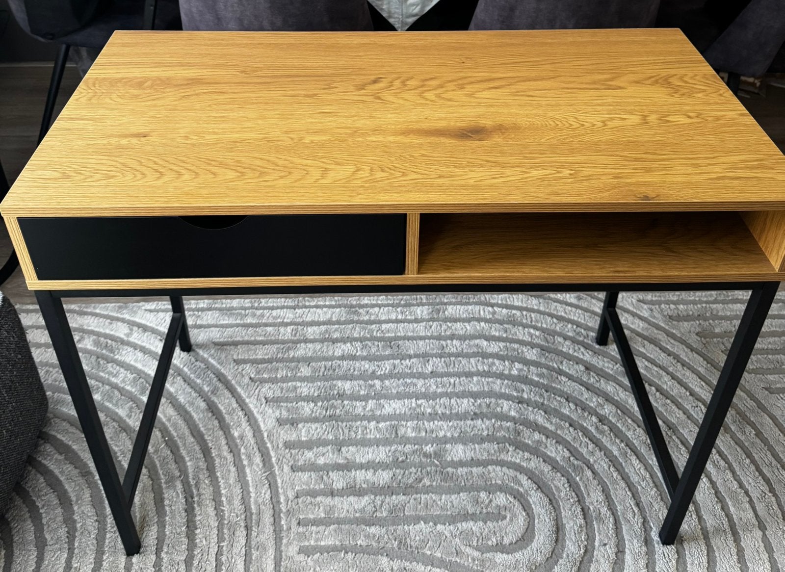 Bureau TRAPPEDAL 48x95 met lade - NIEUW, Ophalen, Met lades, Metaal, Jysk