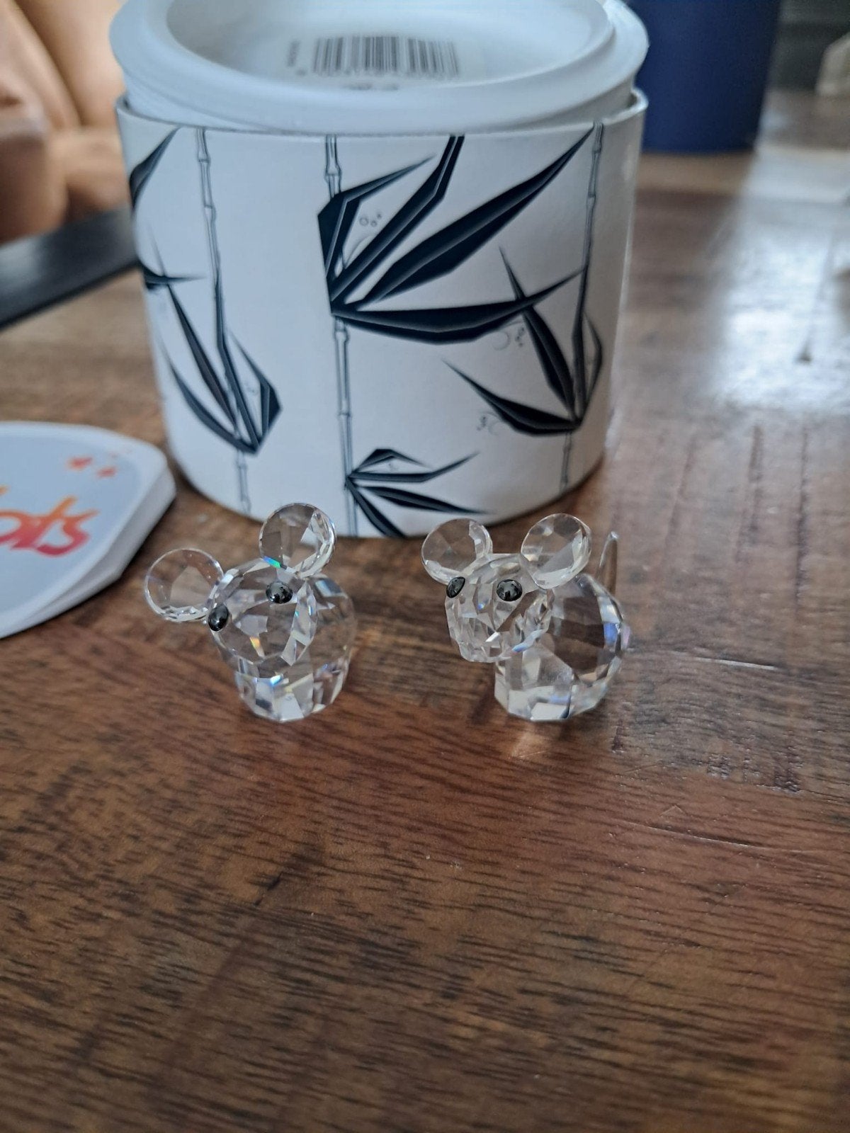Swarovski Joe en Harrie Muisjes in doos met certificaat, Verzamelen, Swarovski, Ophalen of Verzenden, Zo goed als nieuw, Figuurtje