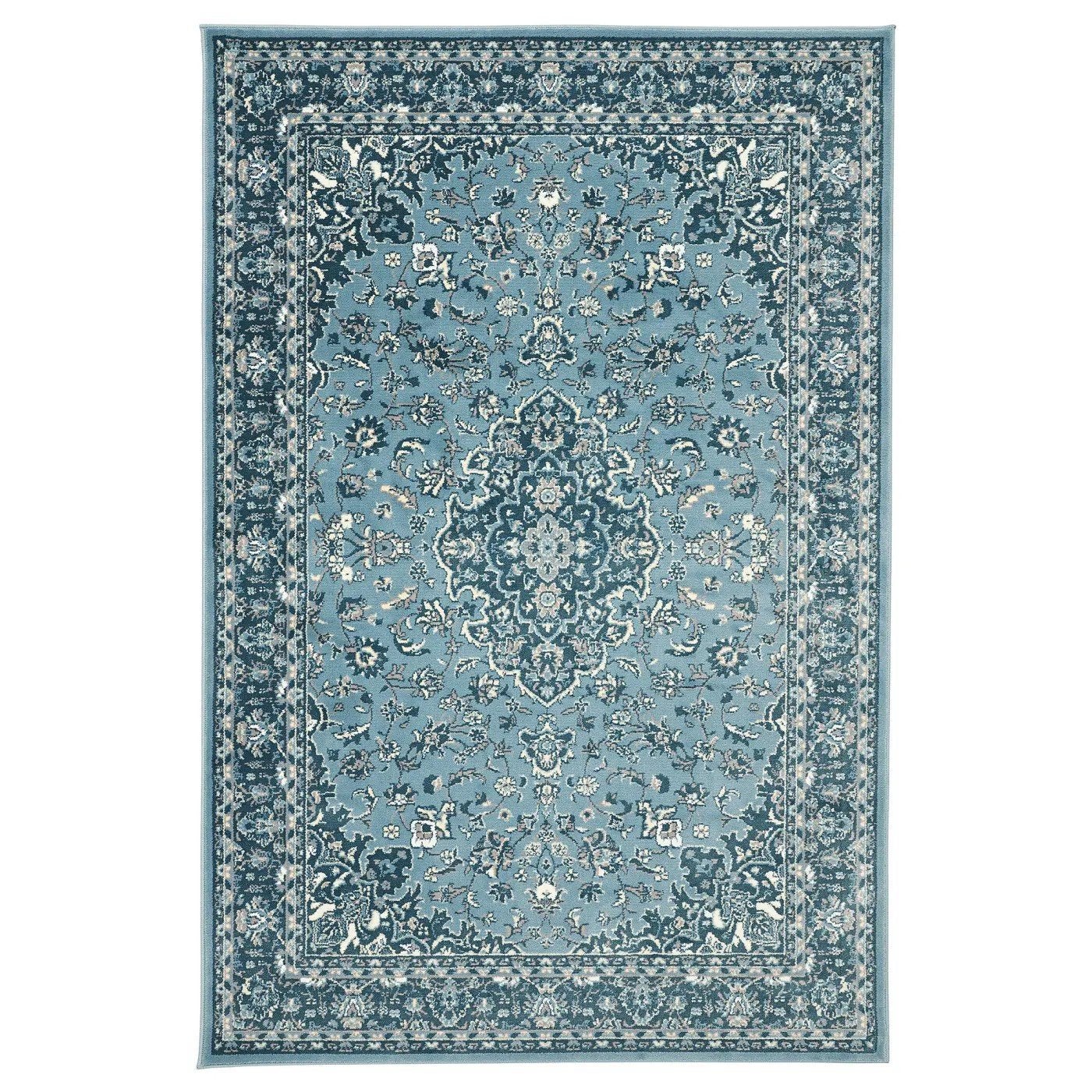 IKEA Vedbak tapijt 170x230cm, Huis en Inrichting, Ophalen, Gebruikt, Blauw, 150 tot 200 cm