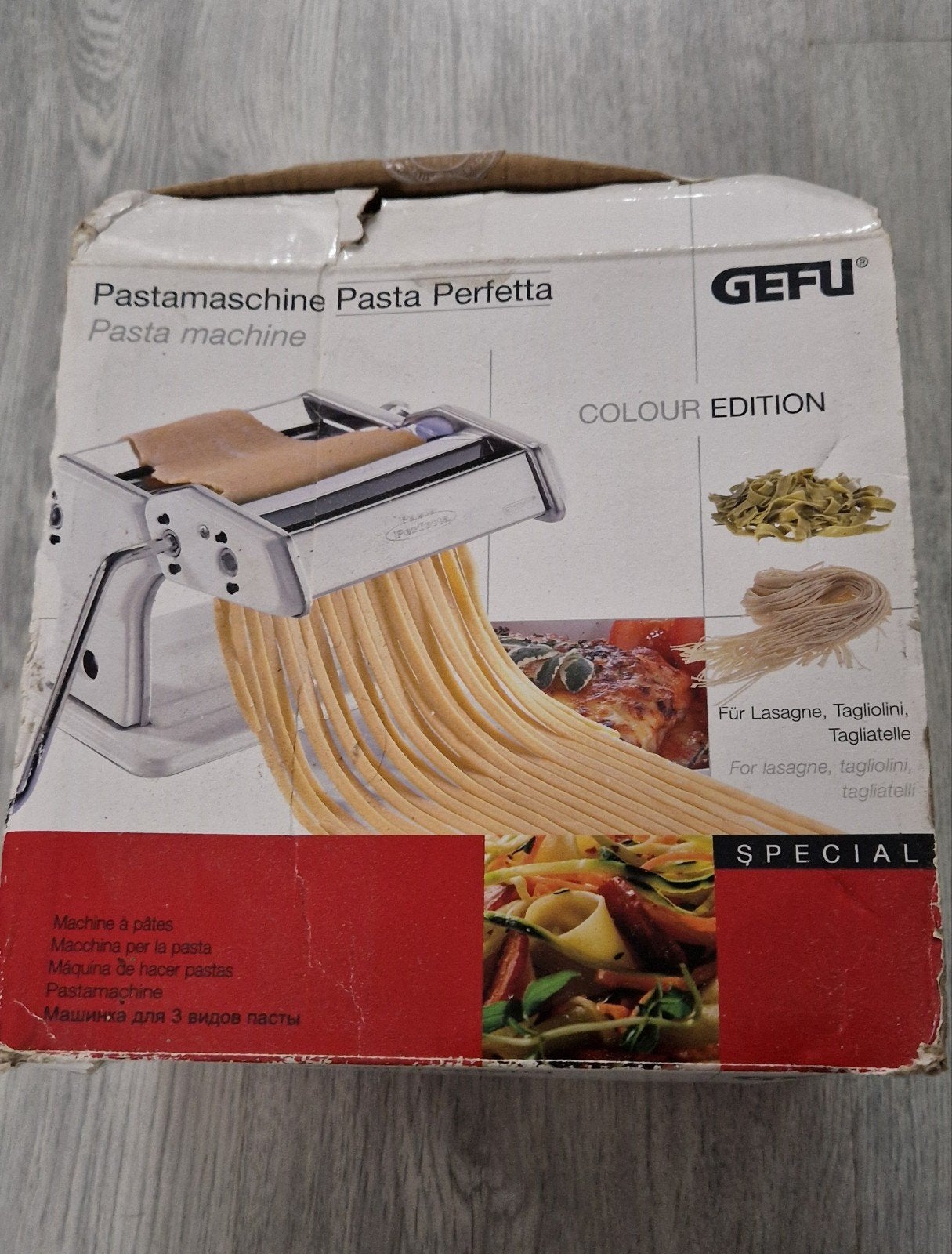 GEFU Pastamachine Pasta Perfetta, Witgoed en Apparatuur, Keukenmixers, Minder dan 1 liter, Ophalen, Zo goed als nieuw