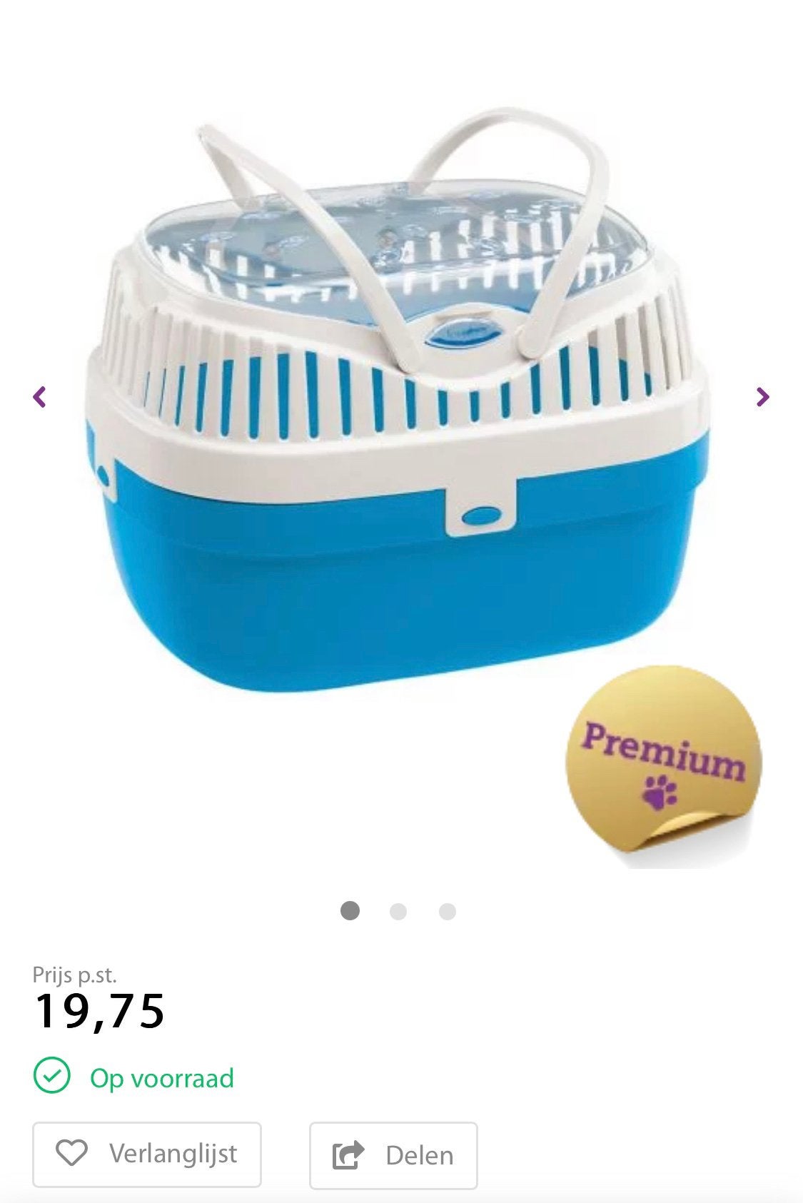 Cavia vervoer boxjes, Ophalen