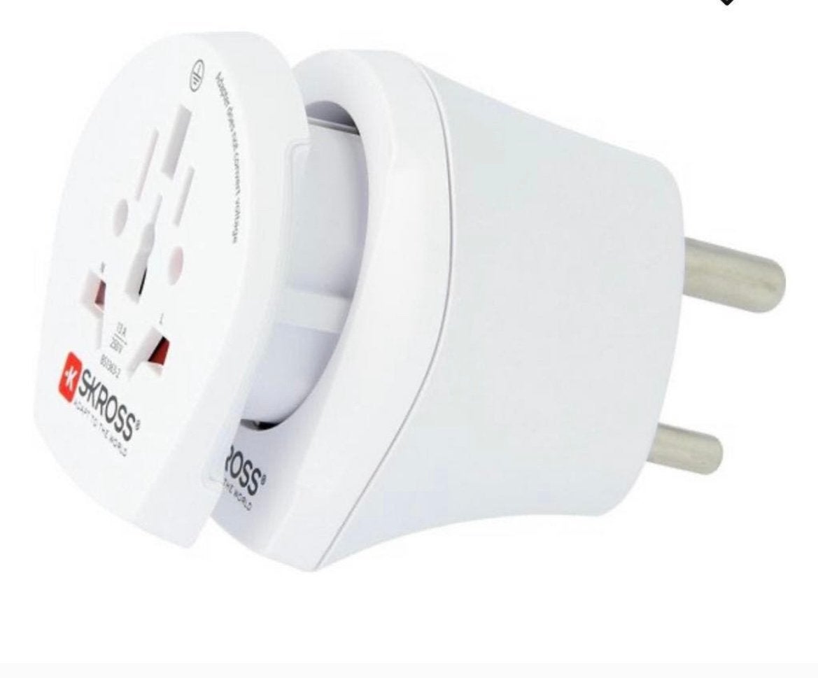Reisadapter Skross combo world to India, Ophalen of Verzenden, Nieuw, Apparatuur