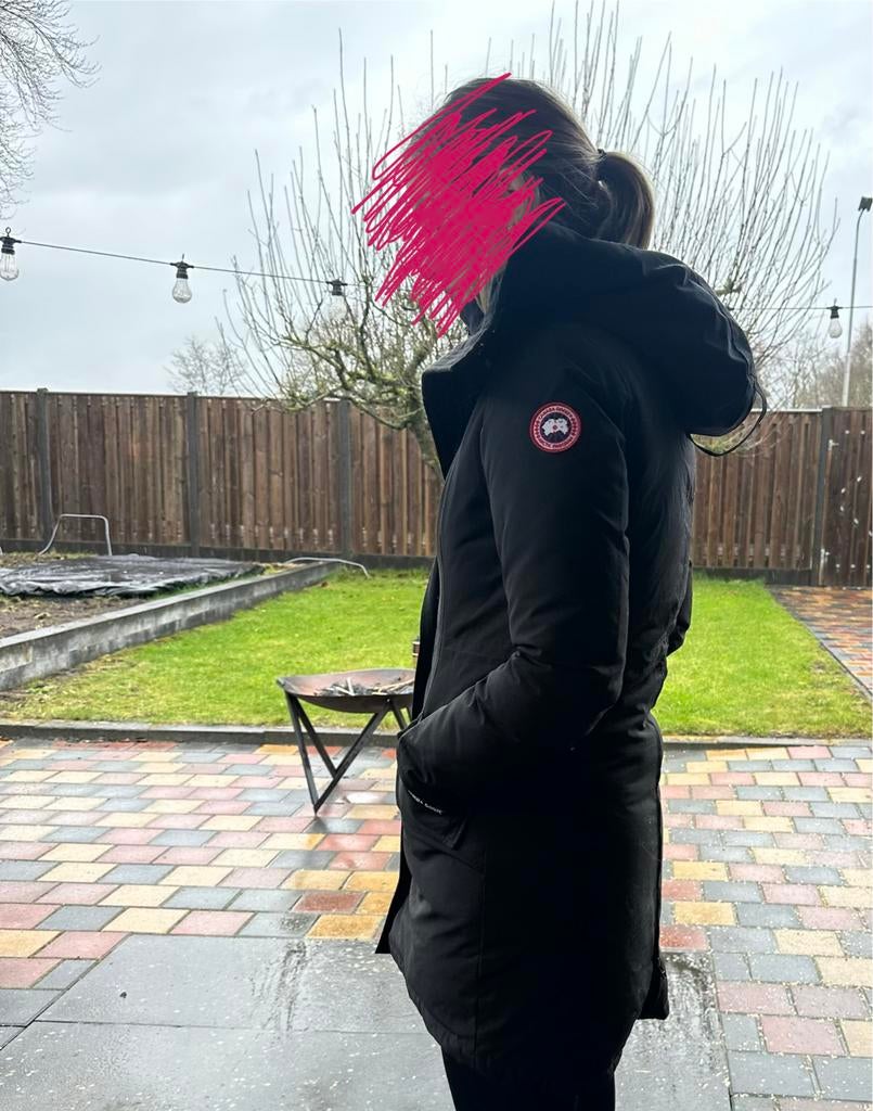 Canada Goose Parka - Zwart, Warm en Stijlvol maat M, Ophalen of Verzenden, Gedragen, Maat 38/40 (M), Zwart