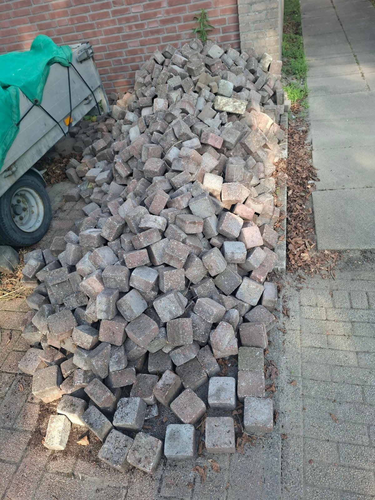 straatstenen gratis, Ophalen, Keramiek, 5 tot 10 m², Klinkers