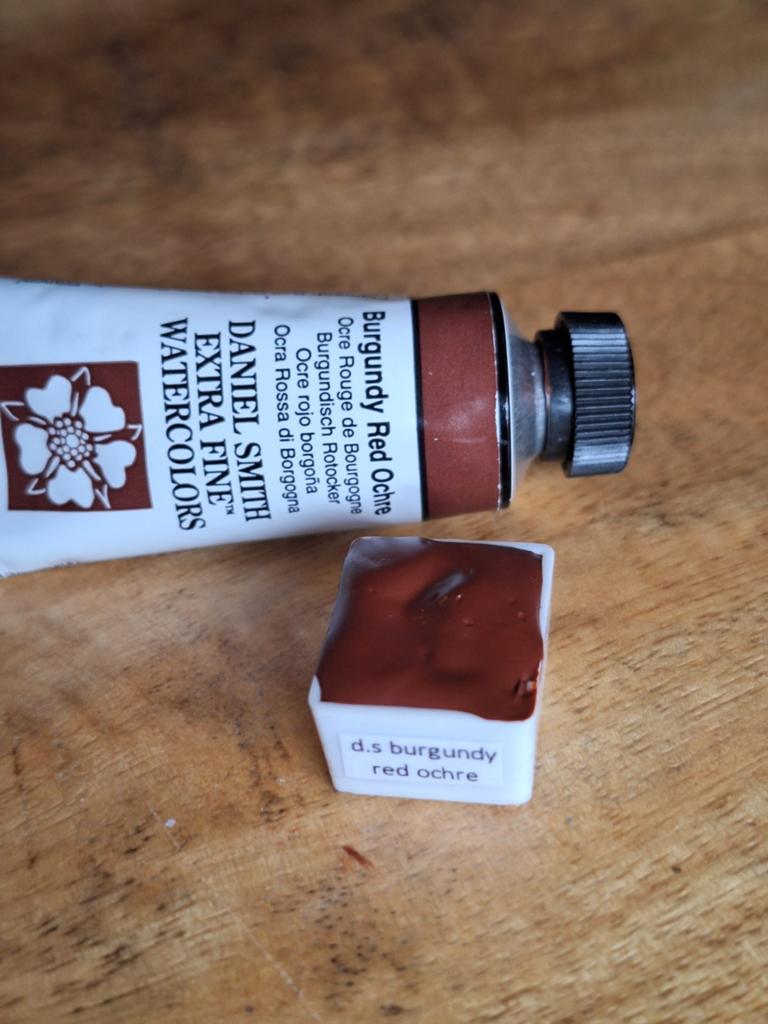 Daniel Smith Waterverf Burgundy Red Ochre ½ napje, Ophalen of Verzenden