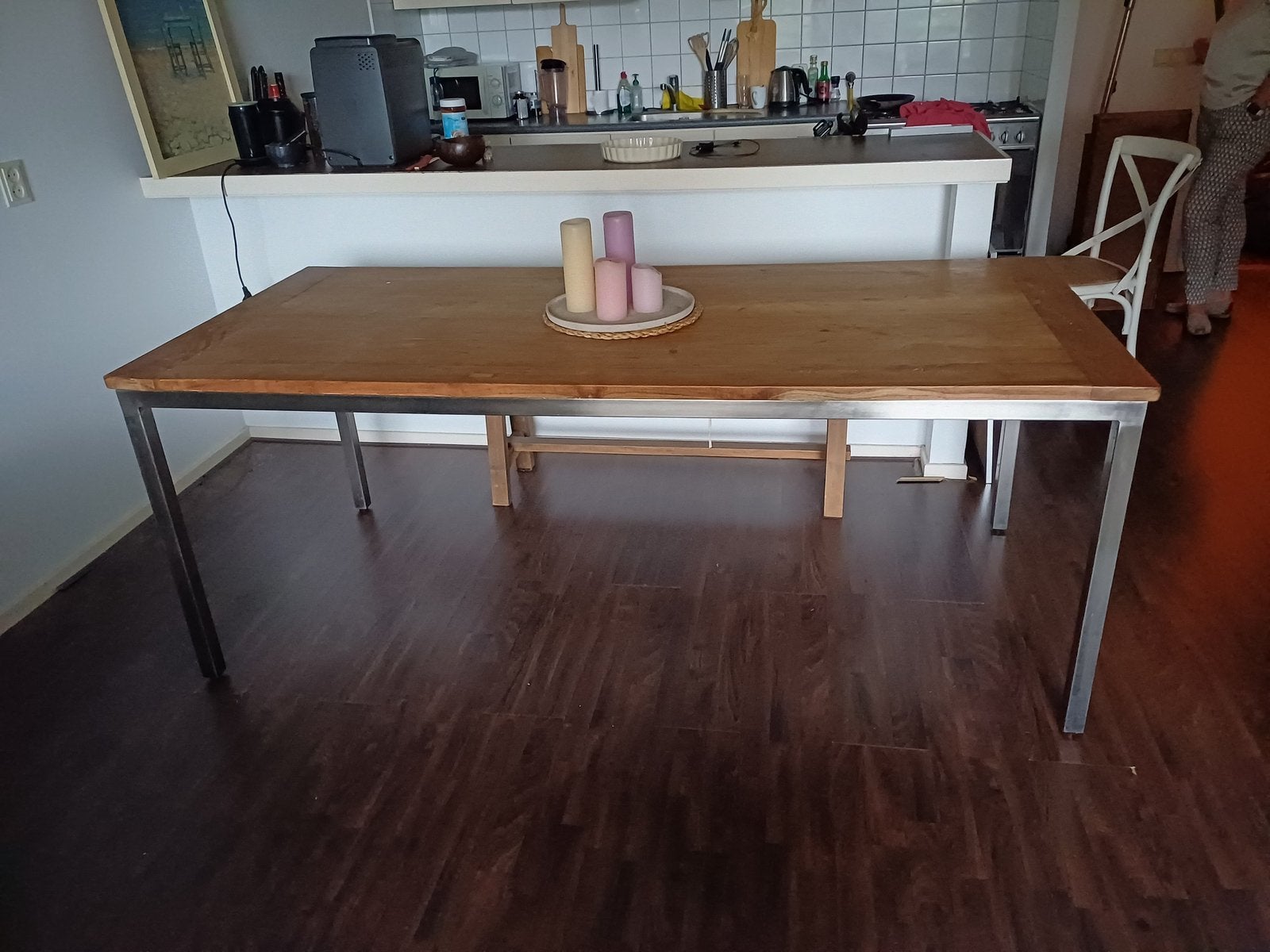 Eetkamertafel, Ophalen, Gebruikt, Teakhout, 50 tot 100 cm