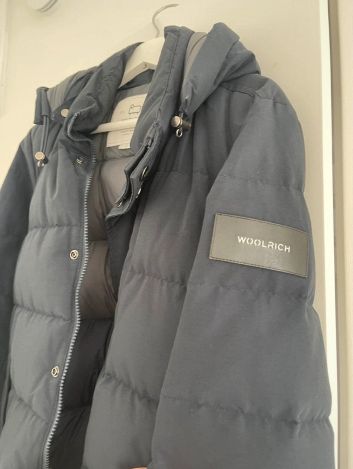 Woolrich winterjas maat S - Zo goed als nieuw, Ophalen of Verzenden, Zo goed als nieuw, Maat 46 (S) of kleiner, Blauw