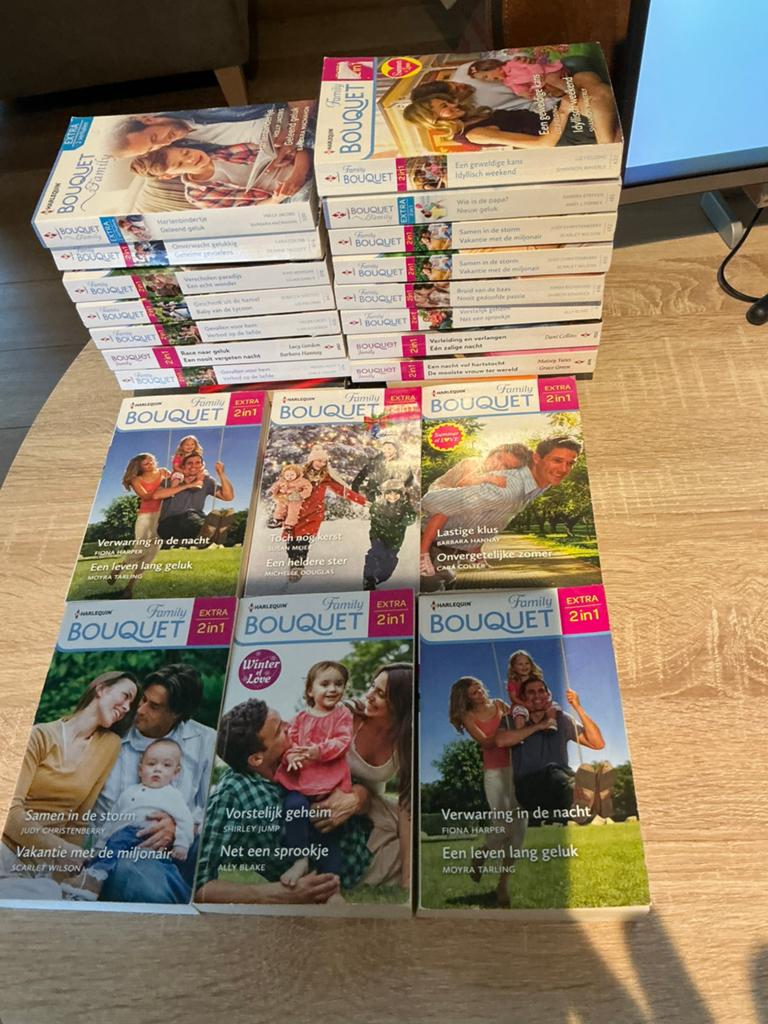 Harlequin, Bouquet Family,Intiem,Favoriet,Historische roman, Boeken, Romans, Gelezen, Europa overig, Verzenden, Diverse auteurs