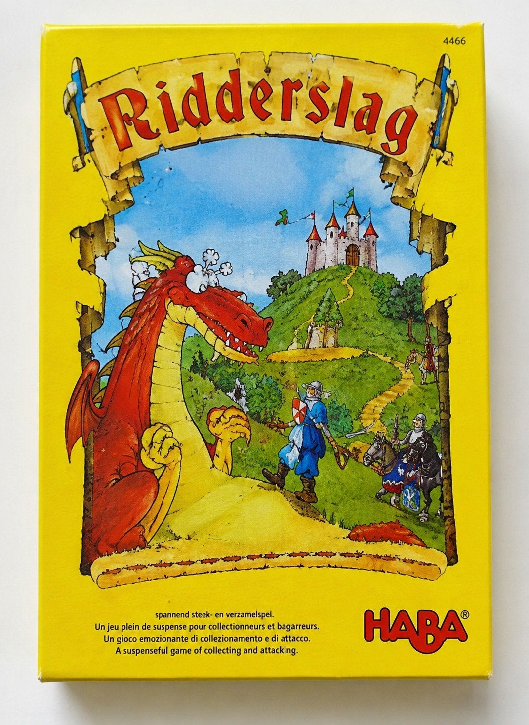 HABA Ridderslag Avontuurlijk Legspel-Compleet & Goede Staat, Drie of vier spelers, Ophalen of Verzenden, Gebruikt, HABA