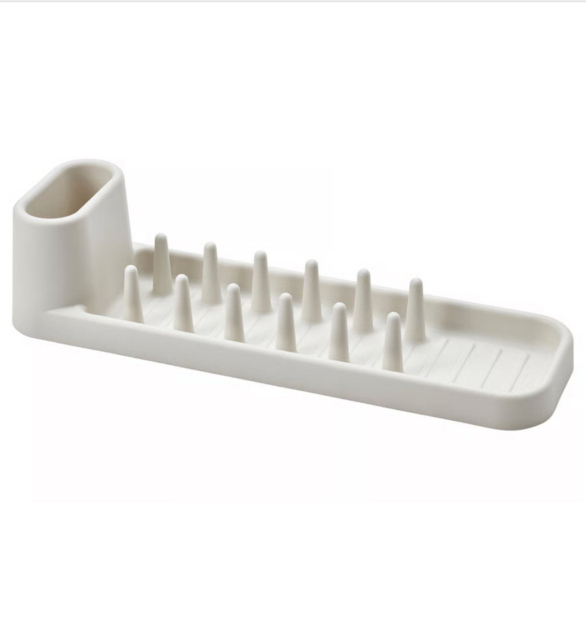 IKEA Ostbit Bordenrek/afdruiprek - Wit, Huis en Inrichting, Bordenrek, IKEA, Kunststof, Ophalen of Verzenden
