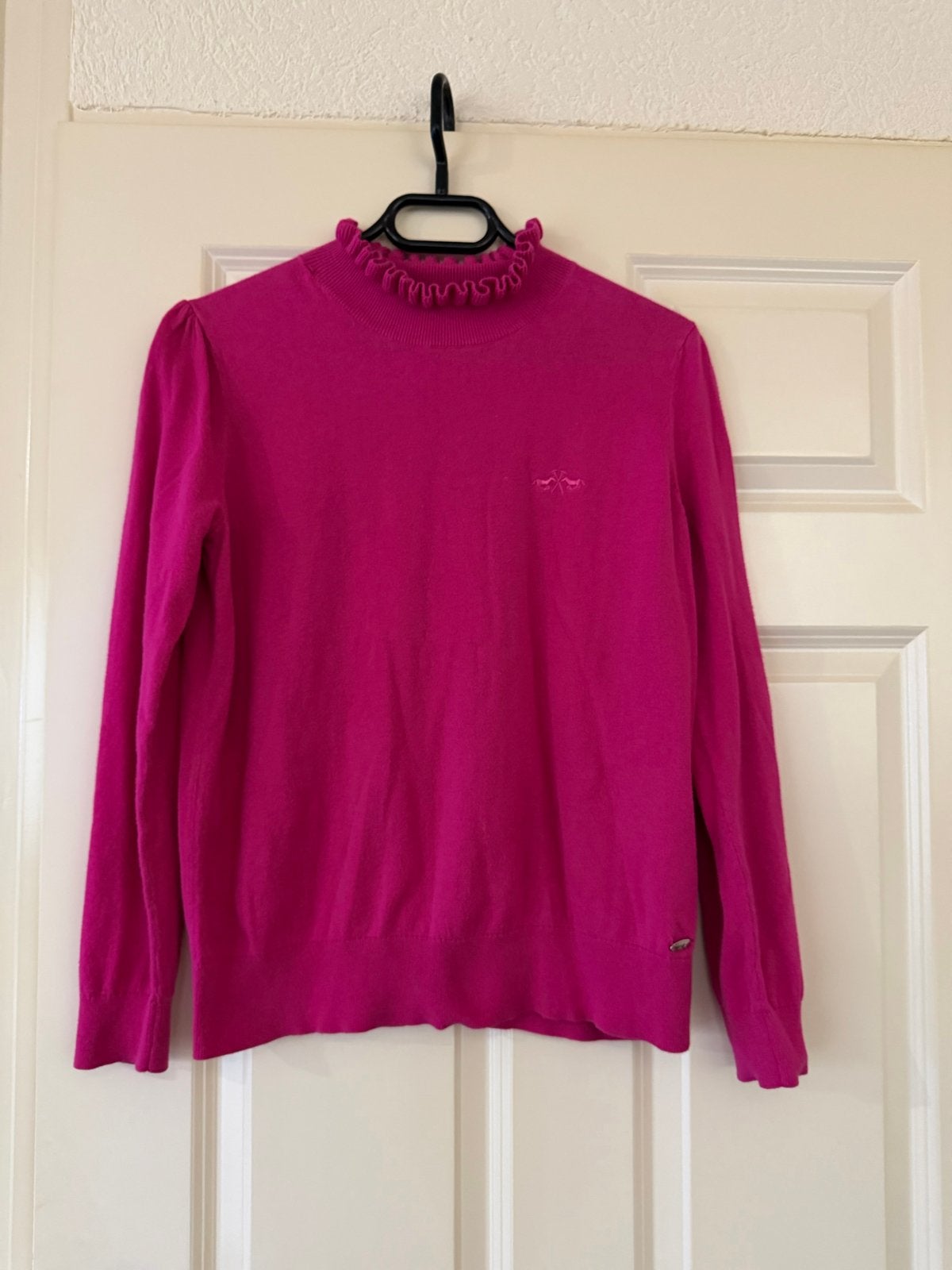 HV Society trui fuchsia maat 40, new price €85,-, Kleding | Dames, Ophalen of Verzenden, Zo goed als nieuw, Maat 38/40 (M), Roze
