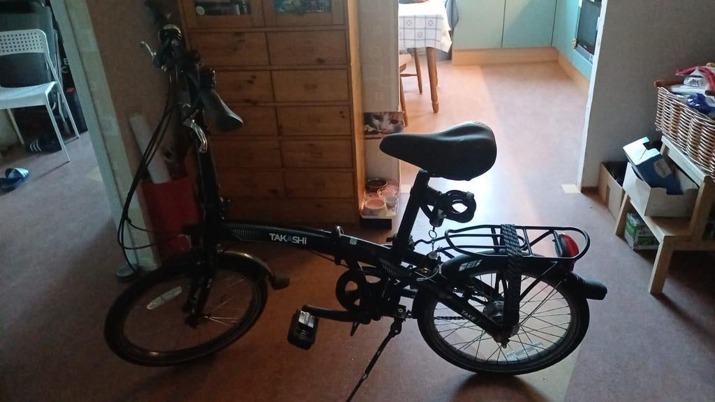 Takashi Take 7 vouwfiets - 1 jaar gebruikt, 20 inch of meer, Gebruikt, Versnellingen, Totaal opvouwbaar