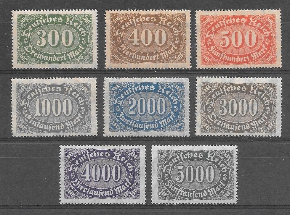Duitsland - Reich 1922-1923 Grote cijferzegels, Verzenden, Duitse Keizerrijk, Postfris