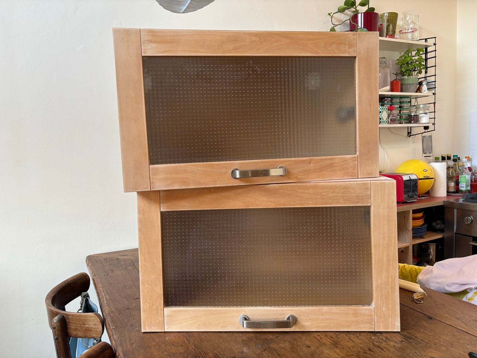 Twee vintage ikea keukenkastjes Varde, Ophalen, Minder dan 50 cm, Gebruikt, Minder dan 100 cm