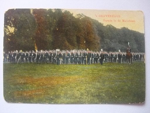 P323 Den Haag - Militaire parade Maliebaan - 1912, Verzenden, Voor 1920, Gelopen, Zuid-Holland