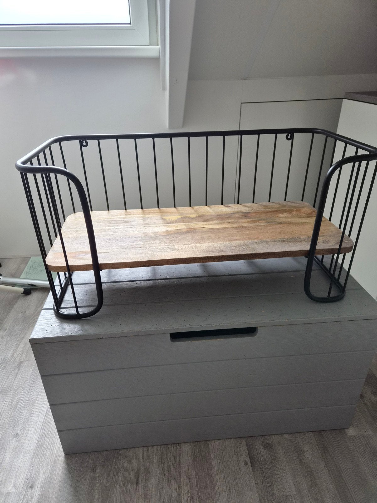 Stevige kapstok mangohout, Zo goed als nieuw, Minder dan 100 cm, Hout, Ophalen