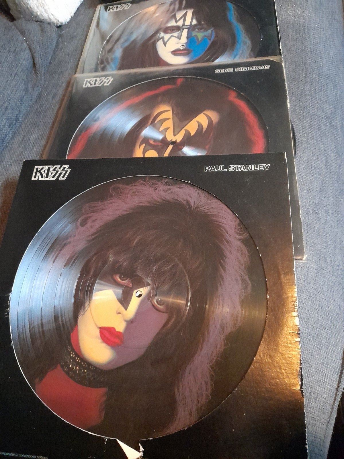 KISS Picture Discs - Paul Stanley, Gene Simmons, Ace Frehley, LP, Rock, Gebruikt, Verzenden