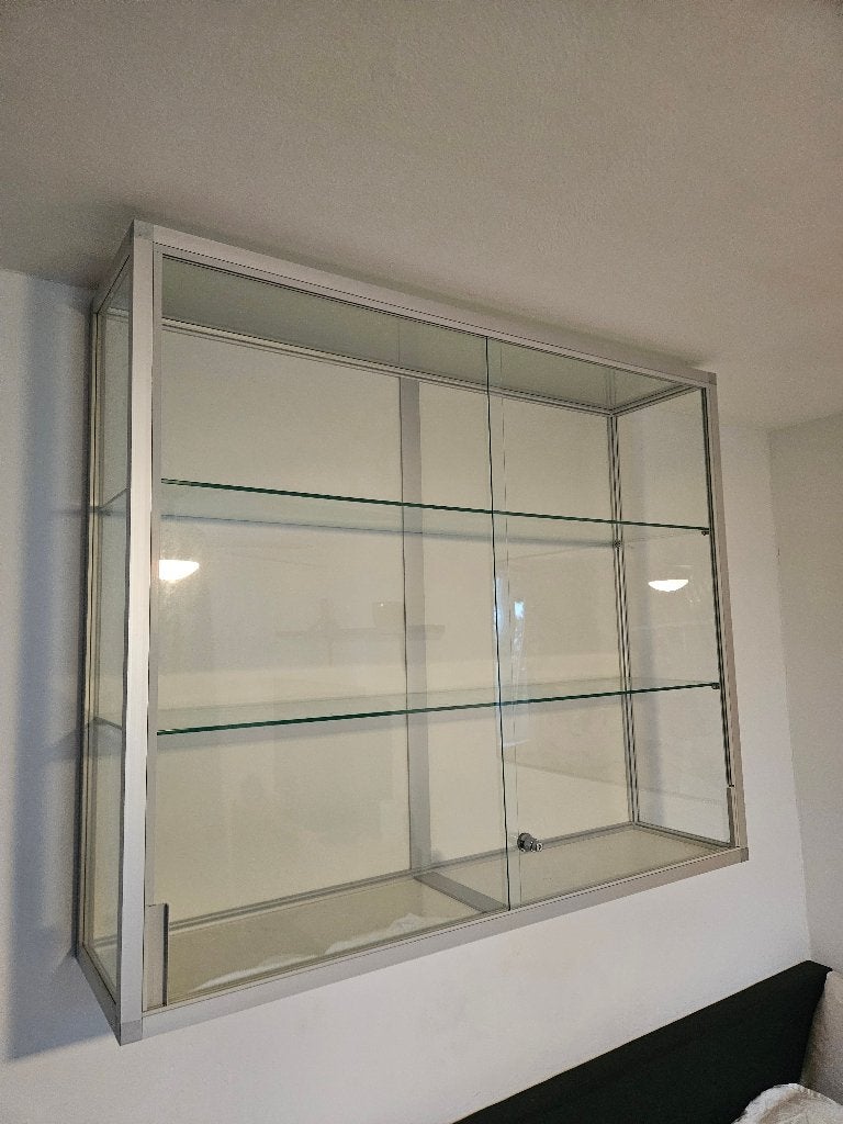 vitrinekast glas hangend, Ophalen, 100 tot 150 cm, Minder dan 100 cm, 25 tot 50 cm