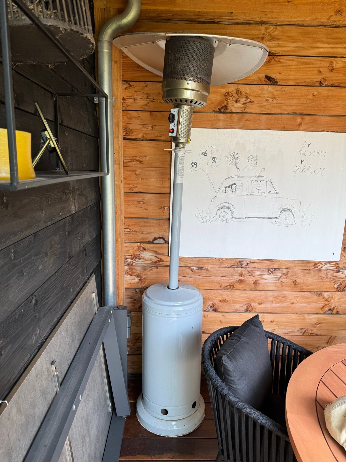 Terrasverwarmer op gas - ideaal voor buiten, Ophalen, Gebruikt, Gas, Vloer