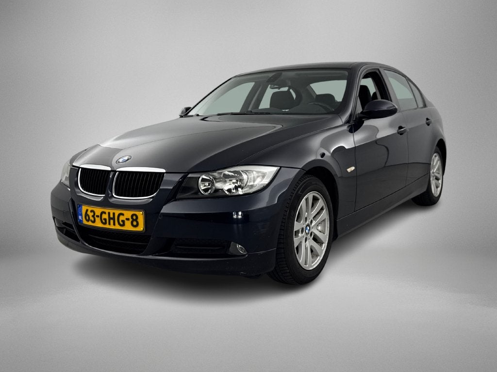 BMW 3-Serie 2.0 I 320 2008 Blauw met Carplay en nieuwe APK, 1345 kg, 1995 cc, Zwart, 4 cilinders