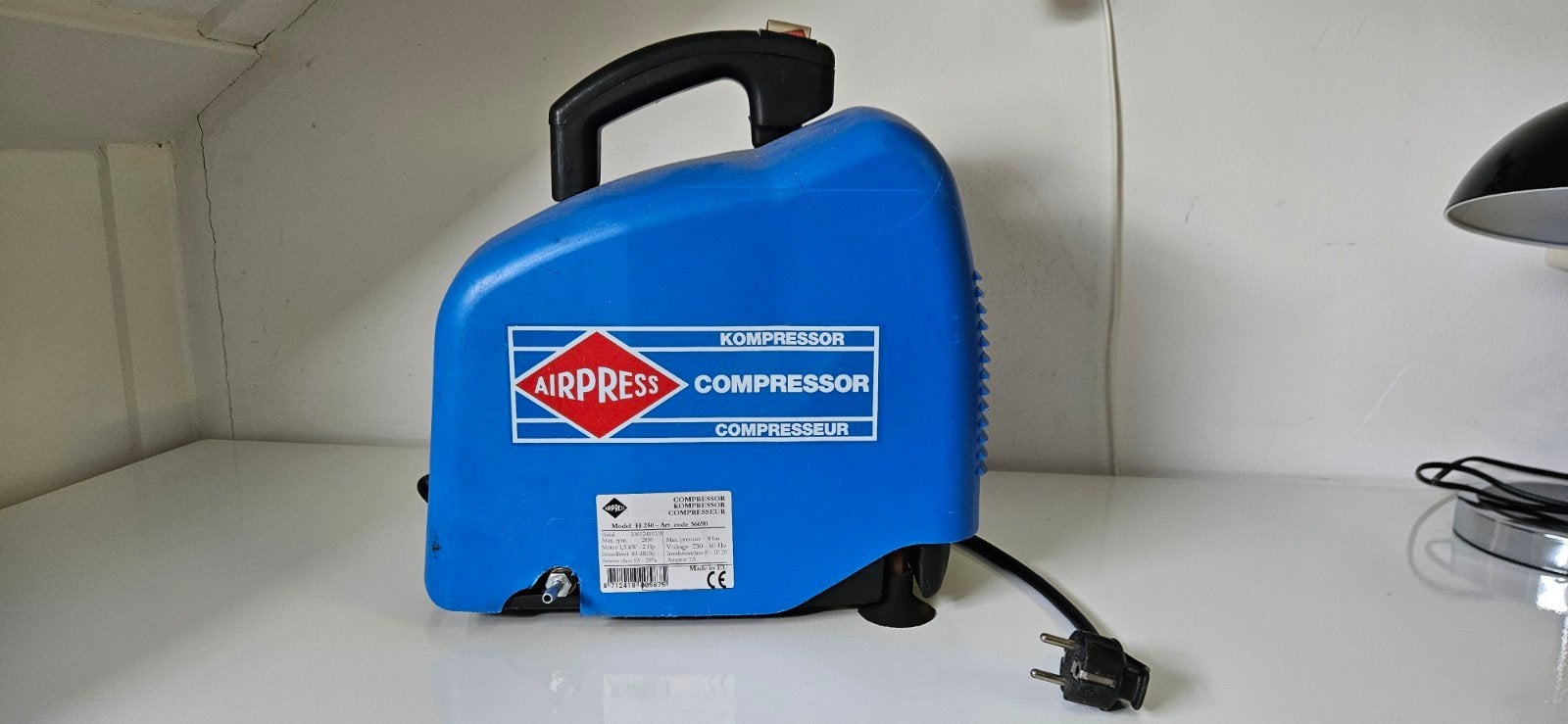 Airpress H 250 Compressor - Compact en Krachtig, Doe-het-zelf en Verbouw, Compressors, Gebruikt, 6 tot 10 bar, Ophalen of Verzenden