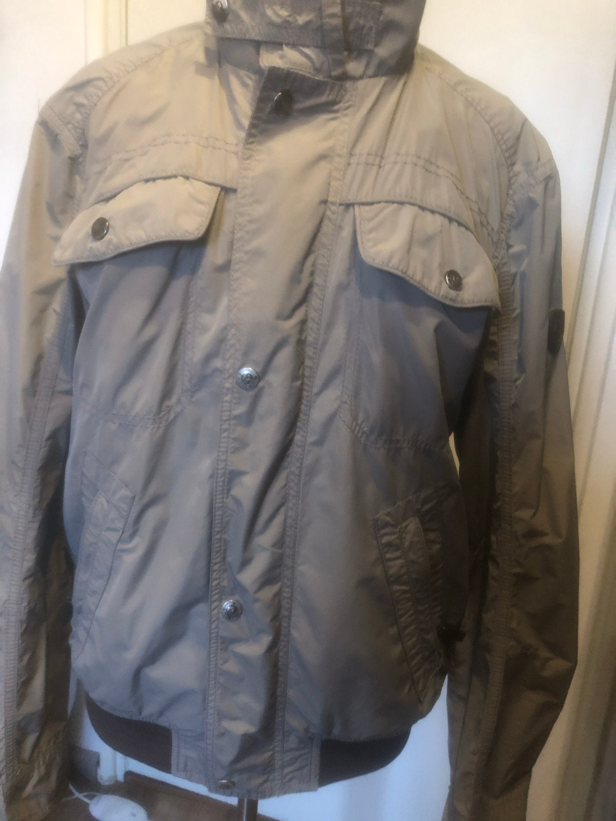 RESET heren jack maat L met gebreide boorden, Ophalen of Verzenden, Zo goed als nieuw, Maat 52/54 (L), Beige