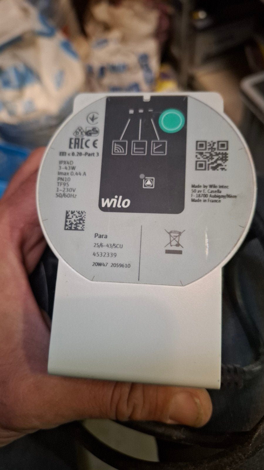 Wilo Para 25/6-43/SCU Circulatiepomp, Ophalen of Verzenden, Gebruikt, Elektrisch, Overige typen