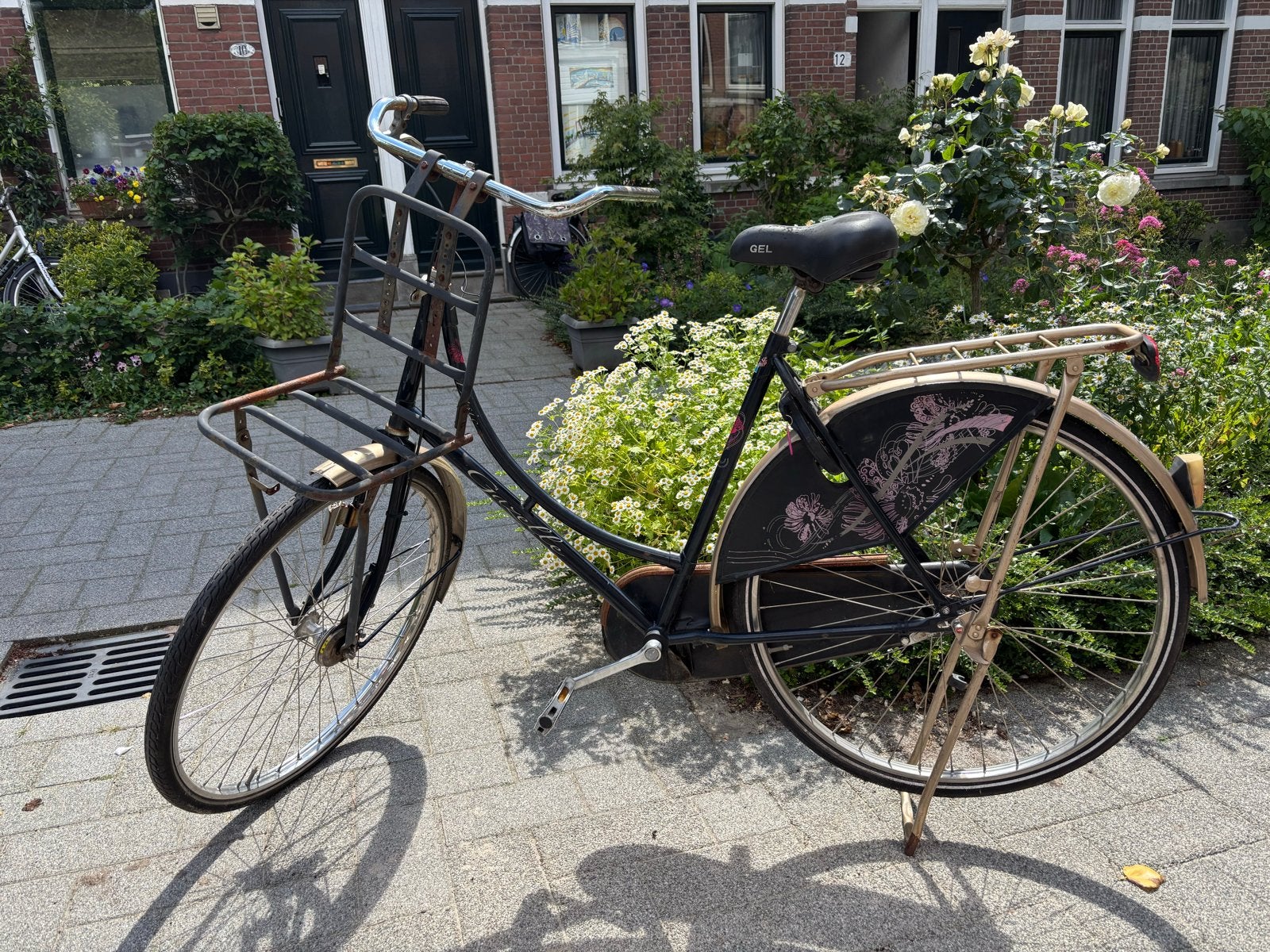 Gazelle omafiets met voorrekje, 56 cm of meer, Ophalen, Gebruikt, Handrem