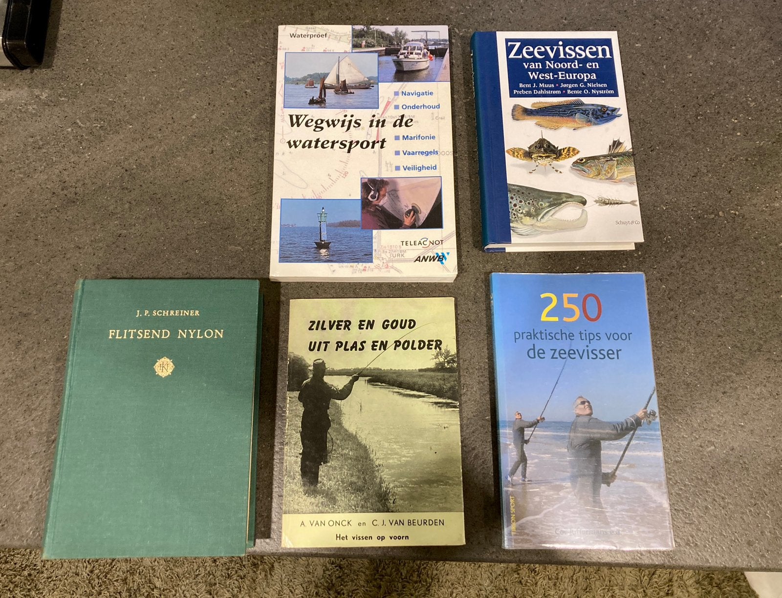 5x (retro) z.g.a.n. boeken zeevissen, Ophalen of Verzenden, Zo goed als nieuw