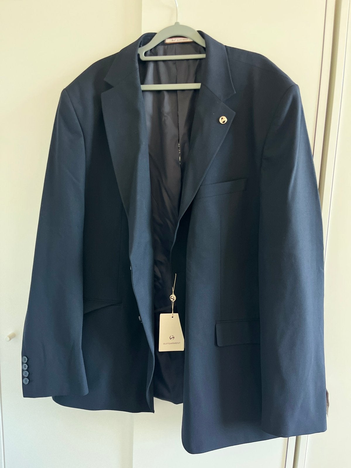 Herenpak donkerblauw – maat EU 64 (XXL/3XL), Ophalen of Verzenden, Zo goed als nieuw, Overige maten, Blauw