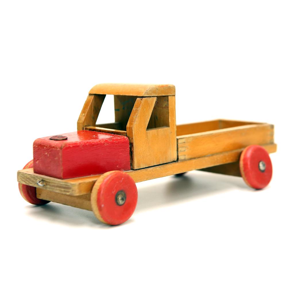 Vintage houten truck / vracht auto SIO. NU 35% KORTING, Antiek en Kunst, Antiek | Speelgoed, Ophalen of Verzenden