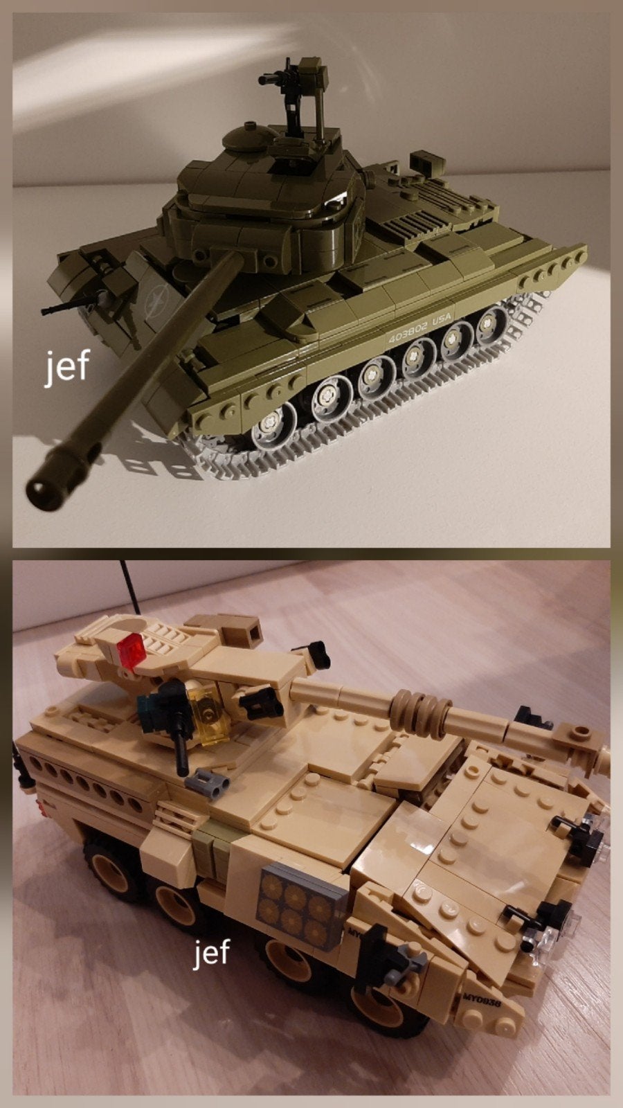 CaYi M26 US Pershing Army Tank en Wange Stryker leger, Ophalen of Verzenden, Zo goed als nieuw, Overige merken