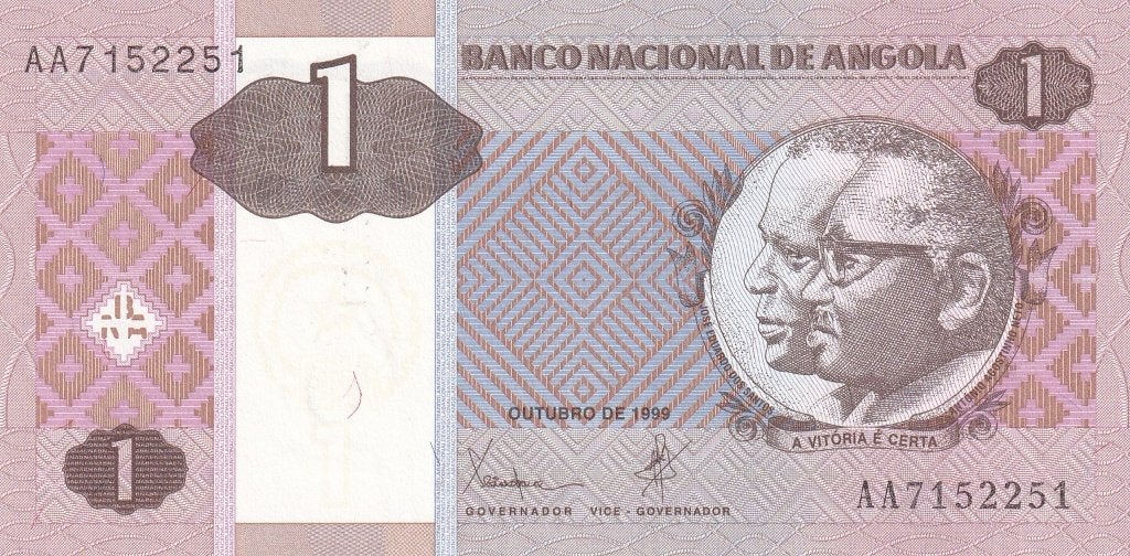 Angola 1 kwanze 1999, Postzegels en Munten, Bankbiljetten | Afrika, Verzenden, Overige landen, Los biljet