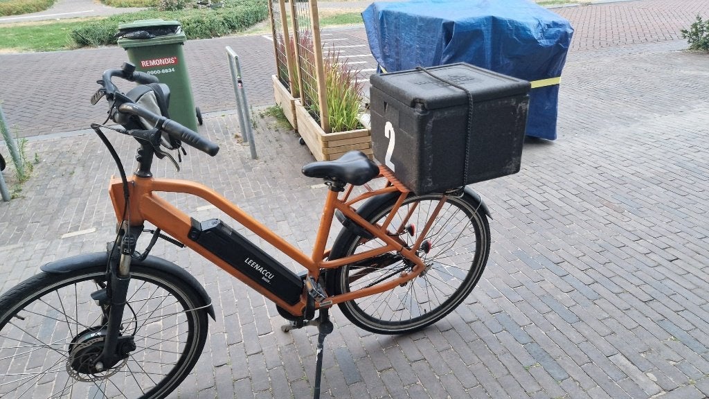 elektrische thuisbezorgd fiets, Gebruikt, Minder dan 47 cm, 30 tot 50 km per accu, Ophalen