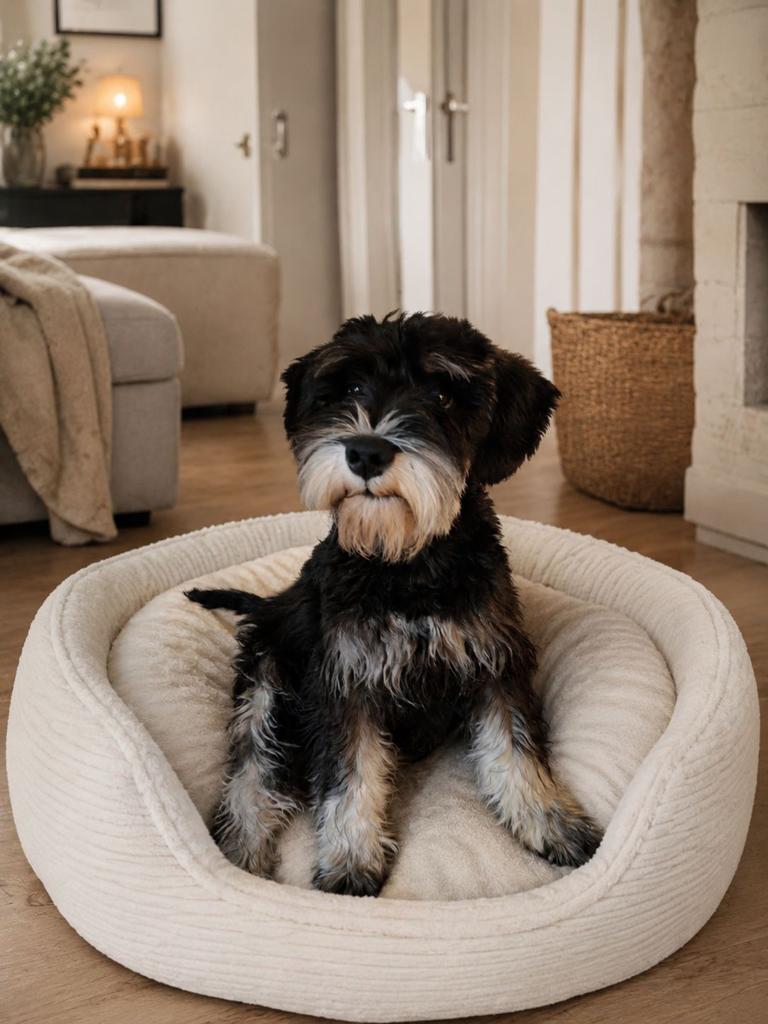 Dwergschnauzer pup, 15 weken tot 1 jaar, Parvo, Eén hond, Nederland