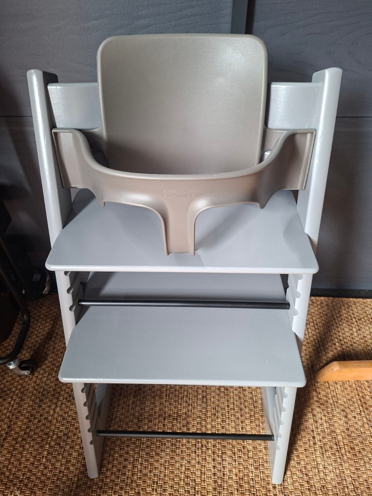 Stokke Tripp Trapp Storm Grey uit 2022 met Babyset, Ophalen of Verzenden
