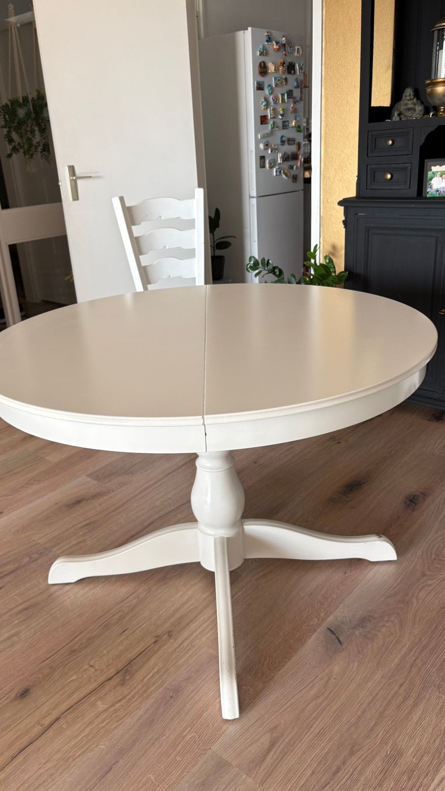Rosentorp IKEA eettafel rond, uitschuifbaar, Ophalen, Zo goed als nieuw, Rond, 100 tot 150 cm